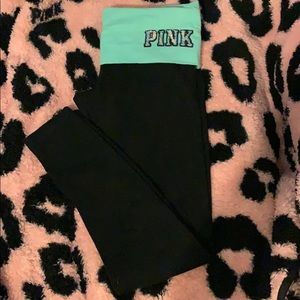 PINK victoria’s secret fold over leggings